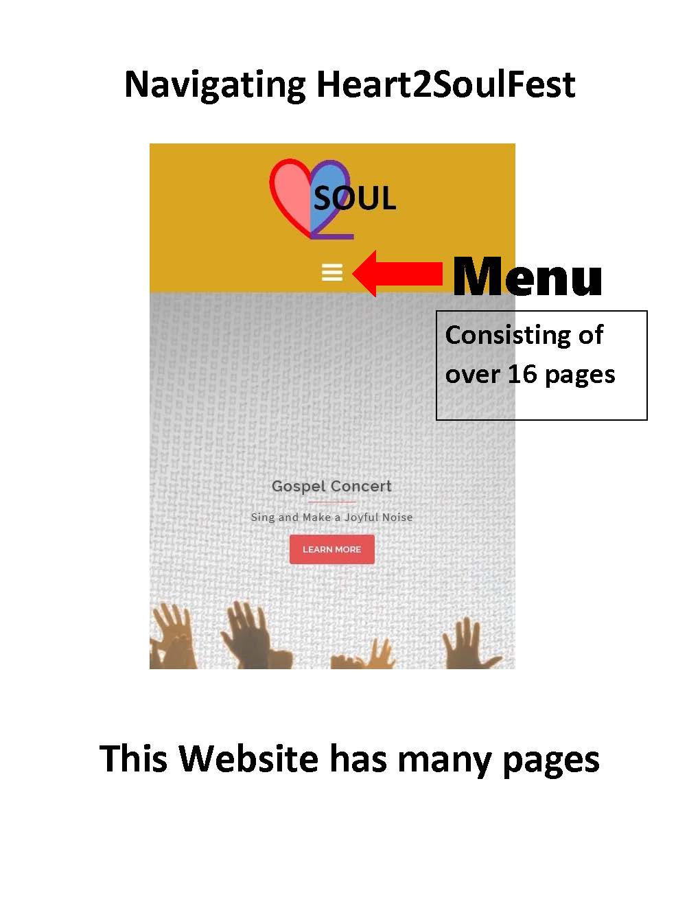 Blog - Mobile Menu for Navigating Heart 2 Soul Fest